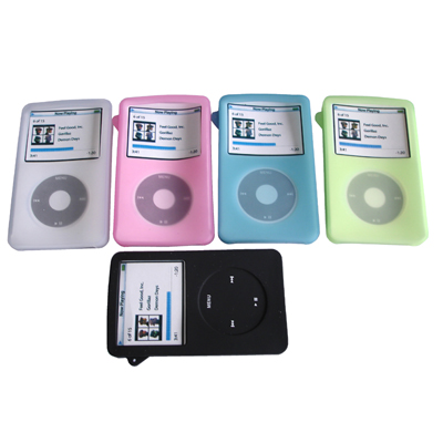 iPod 30GB/60GB/80GB/Classic 80GB/160GB Silicone Cases - Click Image to Close